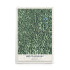 Map of Prestonsburg, Kentucky, 12 x 18 inch unframed archival matte print