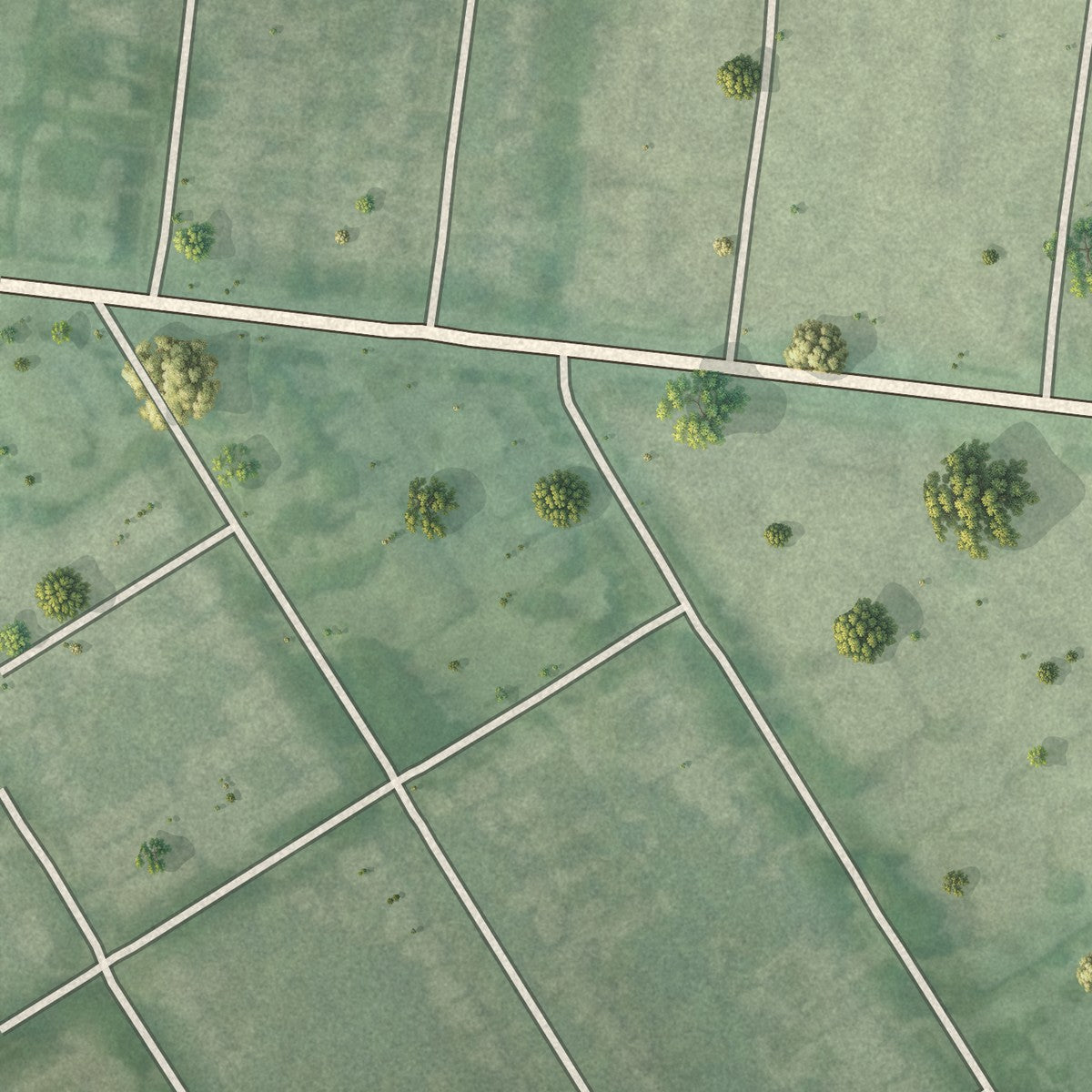Second close-up of the map of Richlawn, Kentucky print showing more streets and buildings