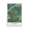 Map of Rochester, Kentucky, 12 x 18 inch unframed archival matte print