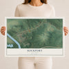 Map of Rockport, Kentucky, 12 x 18 inch unframed archival matte print