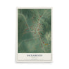 Map of Sacramento, Kentucky, 12 x 18 inch unframed archival matte print