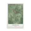 Map of Shelbyville, Kentucky, 12 x 18 inch unframed archival matte print