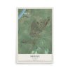 Map of Shively, Kentucky, 12 x 18 inch unframed archival matte print