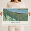 Map of Silver Grove, Kentucky, 12 x 18 inch unframed archival matte print