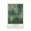 Map of Slaughters, Kentucky, 12 x 18 inch unframed archival matte print