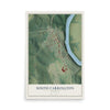 Map of South Carrollton, Kentucky, 12 x 18 inch unframed archival matte print