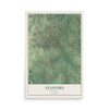Map of Stanford, Kentucky, 12 x 18 inch unframed archival matte print