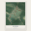 Stanley, Kentucky map print, the full design