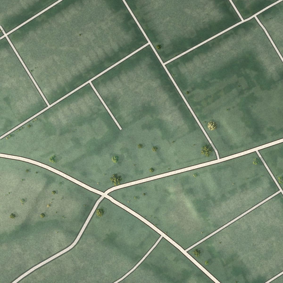 Second close-up of the map of Strathmoor Village, Kentucky print showing more streets and buildings