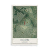 Map of Sycamore, Kentucky, 12 x 18 inch unframed archival matte print