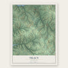 Tracy, Kentucky map print, the full design