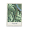 Map of Vanceburg, Kentucky, 12 x 18 inch unframed archival matte print