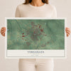 Map of Versailles, Kentucky, 12 x 18 inch unframed archival matte print
