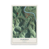 Map of Warfield, Kentucky, 12 x 18 inch unframed archival matte print