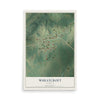Map of Wheatcroft, Kentucky, 12 x 18 inch unframed archival matte print
