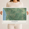 Map of Wickliffe, Kentucky, 12 x 18 inch unframed archival matte print