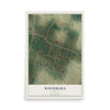 Map of Woodburn, Kentucky, 12 x 18 inch unframed archival matte print