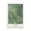 Map of Athens, Louisiana, 12 x 18 inch unframed archival matte print