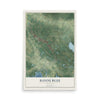 Map of Bayou Blue, Louisiana, 12 x 18 inch unframed archival matte print