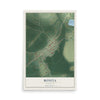 Map of Bonita, Louisiana, 12 x 18 inch unframed archival matte print