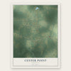 Center Point, Louisiana map print, the full design
