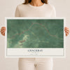 Map of Chackbay, Louisiana, 12 x 18 inch unframed archival matte print