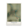 Map of Cheneyville, Louisiana, 12 x 18 inch unframed archival matte print