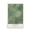 Map of Collinston, Louisiana, 12 x 18 inch unframed archival matte print