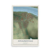 Map of Donaldsonville, Louisiana, 12 x 18 inch unframed archival matte print