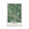 Map of Dubach, Louisiana, 12 x 18 inch unframed archival matte print