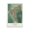 Map of Estelle, Louisiana, 12 x 18 inch unframed archival matte print
