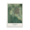 Map of Franklin, Louisiana, 12 x 18 inch unframed archival matte print