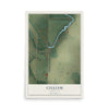 Map of Gilliam, Louisiana, 12 x 18 inch unframed archival matte print