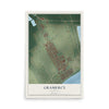 Map of Gramercy, Louisiana, 12 x 18 inch unframed archival matte print