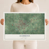Map of Hammond, Louisiana, 12 x 18 inch unframed archival matte print