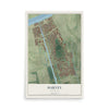 Map of Harvey, Louisiana, 12 x 18 inch unframed archival matte print