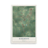 Map of Haughton, Louisiana, 12 x 18 inch unframed archival matte print