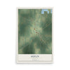 Map of Heflin, Louisiana, 12 x 18 inch unframed archival matte print