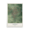 Map of Jennings, Louisiana, 12 x 18 inch unframed archival matte print