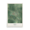 Map of Many, Louisiana, 12 x 18 inch unframed archival matte print
