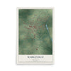 Map of Marksville, Louisiana, 12 x 18 inch unframed archival matte print