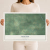 Map of Martin, Louisiana, 12 x 18 inch unframed archival matte print