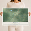 Map of McNary, Louisiana, 12 x 18 inch unframed archival matte print