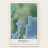 Montegut, Louisiana map print, the full design