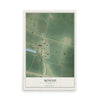 Map of Mound, Louisiana, 12 x 18 inch unframed archival matte print