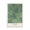 Map of Pollock, Louisiana, 12 x 18 inch unframed archival matte print