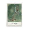 Map of Port Barre, Louisiana, 12 x 18 inch unframed archival matte print