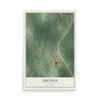 Map of Quitman, Louisiana, 12 x 18 inch unframed archival matte print