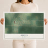 Map of Reeves, Louisiana, 12 x 18 inch unframed archival matte print