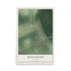 Map of Sicily Island, Louisiana, 12 x 18 inch unframed archival matte print